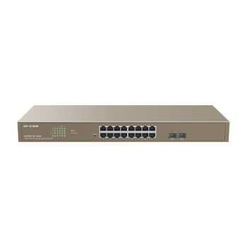 Switch 16 porturi PoE Gigabit, 2 porturi SFP Gigabit, Cloud Management - IP-COM