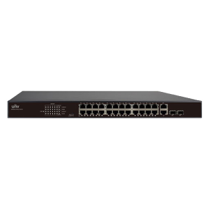 Switch 24 porturi PoE, 2 x porturi Combo 1000Mbps, 370W - UNV