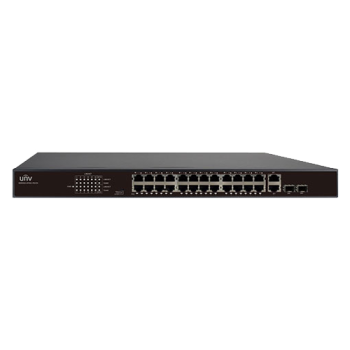 Switch 24 porturi PoE, 2 x porturi Combo 1000Mbps, 370W - UNV