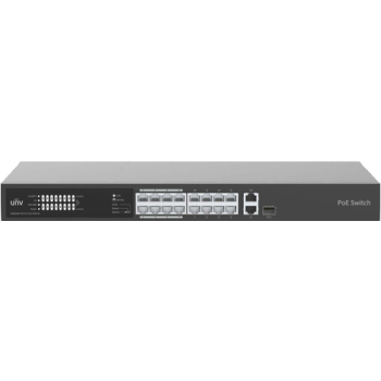 Switch 16 porturi PoE 100Mbps, uplink 2 x Gigabit RJ45 1 x SFP combo - UNV Switch 16 porturi PoE 100Mbps, uplink 2 x Gigabit RJ45 1 x SFP combo - UNV