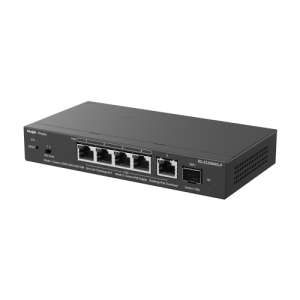 Switch L2, 4 x RJ45 2.5G PoE, 1 x SFP+ 10G, 1 x RJ45 2.5G, Cloud Management - Ruijie Reyee