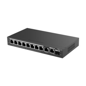 Switch L2, 8 x RJ45 1G PoE, 1 x RJ45 1G, 1 x combo SFP/RJ45 1G, Cloud Management - Ruijie Reyee