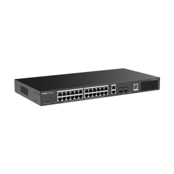Switch L2, 24 x RJ45 1G PoE, 2 x SFP 1G, 2 x RJ45 1G, Cloud Management - Ruijie Reyee