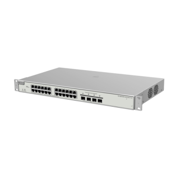 Switch L2+, 24 x RJ45 1G PoE, 4 x SFP+ 10G, Cloud Management - Ruijie