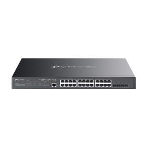 Switch L2+, 24 x RJ45 1G PoE, 4 x SFP+ 10G, Buget PoE 384W, Management, 1U - TP-Link Omada