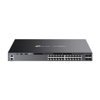 Switch L3, 24 x RJ45 1G PoE, 4 x SFP+ 10G, 2 x surse, Management, 1U - TP-Link Omada Switch L3, 24 x RJ45 1G PoE, 4 x SFP+ 10G, 2 x surse, Management, 1U - TP-Link Omada