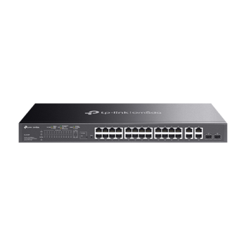 Switch L2+, 24 x RJ45 10/100 Mbps PoE, 2 x RJ45 1G, 2 x combo SFP/RJ45 1G, Management - TP-Link Omada