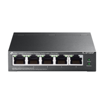 Switch 4 x RJ45 10/100 Mbps PoE, 1 x RJ45 10/100 Mbps, Buget PoE 67W, Unmanaged - TP-Link Switch 4 x RJ45 10/100 Mbps PoE, 1 x RJ45 10/100 Mbps, Buget PoE 67W, Unmanaged - TP-Link