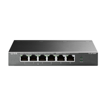 Switch 4 x RJ45 10/100 Mbps PoE, 2 x RJ45 10/100 Mbps, Buget PoE 67W, Unmanaged - TP-Link