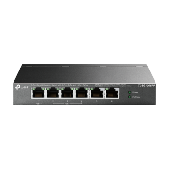 Switch 1 x RJ45 1G PoE++, 3 x RJ45 1G PoE+, 2 x RJ45 1G, Buget PoE 64W, Unmanaged - TP-Link