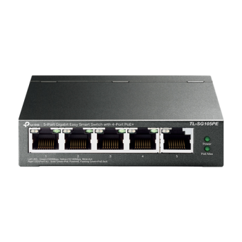 Switch 4 x RJ45 1G PoE, 1 x RJ45 1G, Buget PoE 65W, Easy Smart Managed - TP-Link