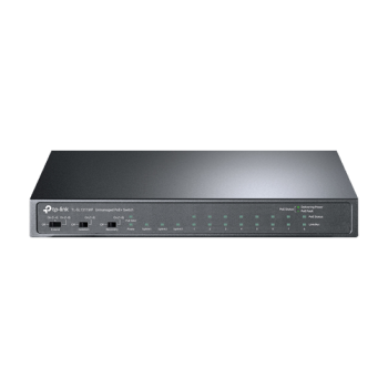 Switch 8 x RJ45 10/100 Mbps PoE, 2 x RJ45 1G, 1 x SFP 1G, Buget PoE 124W, Unmanaged - TP-Link