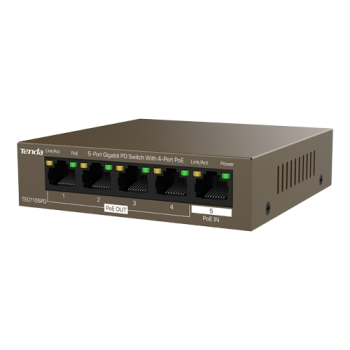 Switch 4 porturi PoE OUT, 1 port PoE IN, Gigabit - TENDA Switch 4 porturi PoE OUT, 1 port PoE IN, Gigabit - TENDA