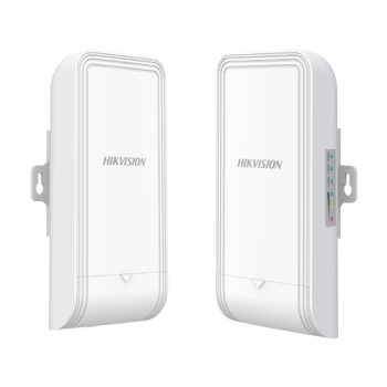 Set Bridge wireless 2.4GHz, 300Mbps, 1 km, 7dBi, PoE IN/OUT, Management - HIKVISION