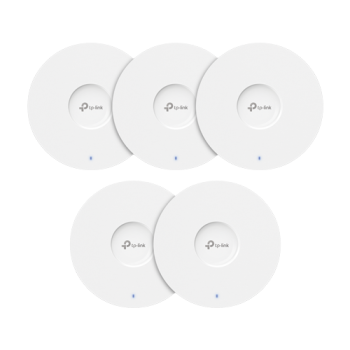 Set 5 x Access Point Wi-Fi 6, AX1800 Dual-Band, 4/5 dBi, 1 x RJ45 Gigabit, PoE - TP-Link Omada