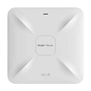 Access Point Wireless AX3200 Dual-Band, Wi-Fi 6, 1x RJ45 2.5G, 1x RJ45 1G, PoE IN, Cloud Management - Ruijie