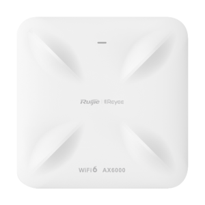 Access Point Wireless AX6000 Dual-Band, Wi-Fi 6, 2x RJ45 2.5G, PoE IN, Cloud Management - Ruijie