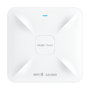 Access Point Wireless AX3000 Dual-Band, Wi-Fi 6, 1x RJ45 2.5G, 1x RJ45 1G, PoE IN, Cloud Management - Ruijie Access Point Wireless AX3000 Dual-Band, Wi-Fi 6, 1x RJ45 2.5G, 1x RJ45 1G, PoE IN, Cloud Management - Ruijie