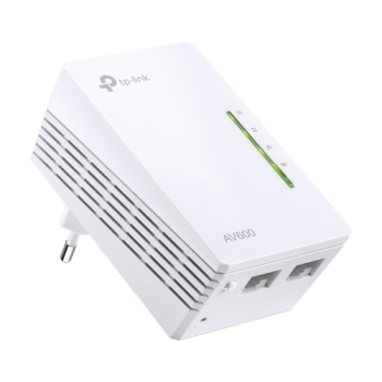 Powerline AV600, Wi-Fi 4, N600 2.4GHz, 2 x RJ45 10/100 Mbps - TP-Link Powerline AV600, Wi-Fi 4, N600 2.4GHz, 2 x RJ45 10/100 Mbps - TP-Link