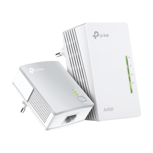 Kit Powerline AV600, Wi-Fi 4, N600 2.4GHz, 2+1 x RJ45 10/100 Mbps - TP-Link
