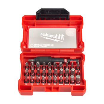 Trusa profesionala cu 31 de biti + suport, Shockwave Impact Duty, geometrie SHOCKZONE, - Milwaukee Trusa profesionala cu 31 de biti + suport, Shockwave Impact Duty, geometrie SHOCKZONE, - Milwaukee