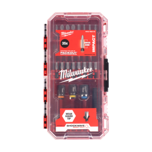 Trusa profesionala cu 35 de biti Shockwave Impact Duty, 3 tubulare, 1 suport magnetic - Milwaukee