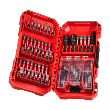 Trusa profesionala cu 75 de biti Shockwave Impact Duty, 2 tubulare, 1 suport magnetic - Milwaukee