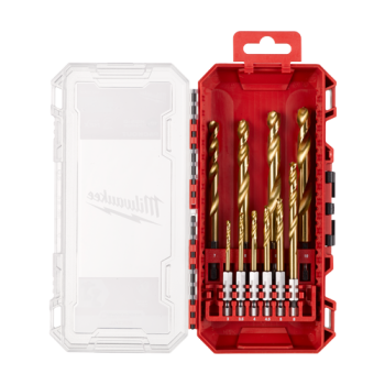 Trusa cu 10 burghie de metal SHOCKWAVE HSS-Ground Titan, ?3-10mm, prindere 1/4`` Hex - Milwaukee Trusa cu 10 burghie de metal SHOCKWAVE HSS-Ground Titan, ?3-10mm, prindere 1/4`` Hex - Milwaukee