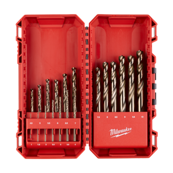 Trusa cu 19 burghie de metal HSS-CO, diametru 1-10mm - Milwaukee Trusa cu 19 burghie de metal HSS-CO, diametru 1-10mm - Milwaukee