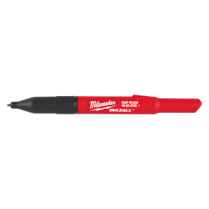 Marker permanent cu vopsea INKZALL, negru, rezistent la apa si radiatii UV, varf lung ultra fin- Milwaukee