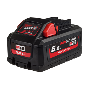 Acumulator M18HB5.5, 18V, 5.5Ah, tehnologie HIGH OUTPUT - Milwaukee