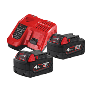 Kit de 2 acumulatori M18B4 si 1 incarcator M12-18FC, 18V - Milwaukee