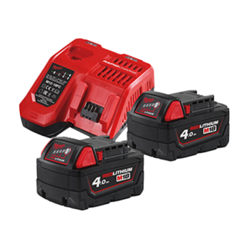Kit de 2 acumulatori M18B4 si 1 incarcator M12-18FC, 18V - Milwaukee Kit de 2 acumulatori M18B4 si 1 incarcator M12-18FC, 18V - Milwaukee