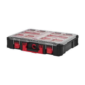 Organizator PACKOUT cu 10 compartimente, capac transparent, IP65 - Milwaukee