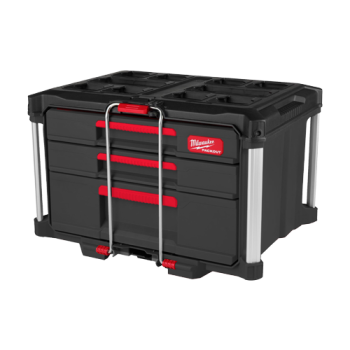 Cutie de transport scule PACKOUT 2+1 cu sertare, capacitate 22kg - Milwaukee