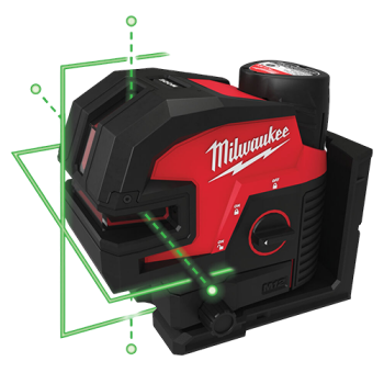 Nivela laser cu linie transversala in 4 puncte, Acumulator si incarcator inclus, IP54 - Milwaukee
