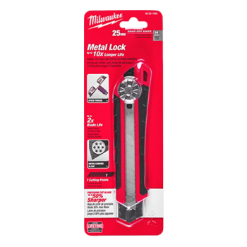 Cutter cu lama segmentata de 25mm, tip Snap Knives, sistem de autoblocare - Milwaukee