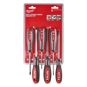 Trusa profesionala cu 6 surubelnite Tri-Lobe, maner ergonomic, varf magnetic - Milwaukee Trusa profesionala cu 6 surubelnite Tri-Lobe, maner ergonomic, varf magnetic - Milwaukee