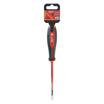 Surubelnita VDE, Tri-Lobe, SL0.8x4x100, 1000V, maner ergonomic - Milwaukee Surubelnita VDE, Tri-Lobe, SL0.8x4x100, 1000V, maner ergonomic - Milwaukee