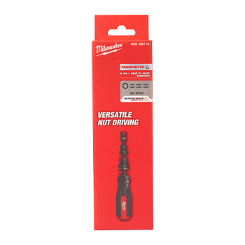 Surubelnita de impact magnetica 6-in-1, 3 capete SHOCKWAVE, maner ergonomic anti-exfoliere - Milwaukee Surubelnita de impact magnetica 6-in-1, 3 capete SHOCKWAVE, maner ergonomic anti-exfoliere - Milwaukee