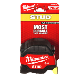 Ruleta STUD? (Gen 3), 8 metri, functie Finger-Stop, tehnologie EXO 360, punct de rupere 4.5m - Milwaukee