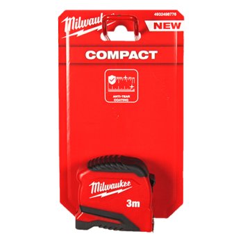 Ruleta compacta (GEN 2), 3 metri, functie Finger-Stop, punct de rupere 3.2m - Milwaukee
