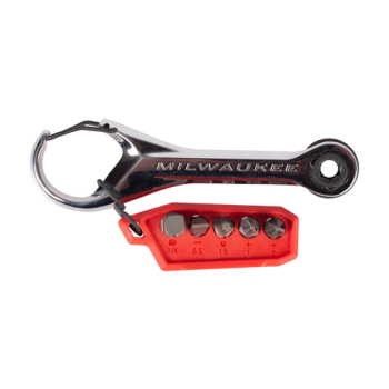 Mini clichet 7-in-1 cu mini-biti PH1/PH2/SL5.5/T15, prindere dubla, adaptor de 1/4 - Milwaukee Mini clichet 7-in-1 cu mini-biti PH1/PH2/SL5.5/T15, prindere dubla, adaptor de 1/4 - Milwaukee