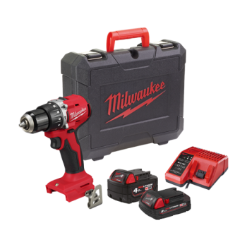 Masina de gaurit cu percutie M18, fara perii, tehnologie REDLITHIUM, cu acc. si incarcator - Milwaukee Masina de gaurit cu percutie M18, fara perii, tehnologie REDLITHIUM, cu acc. si incarcator - Milwaukee