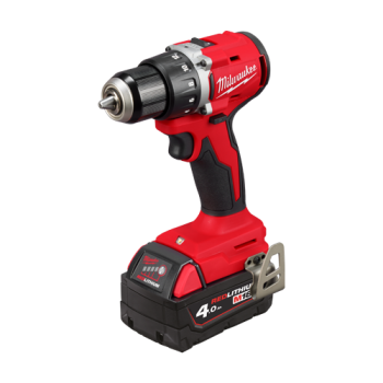 Masina de gaurit compacta M18, fara perii, cu 2 acumulatori M18B4 si 1 incarcator M12-18C - Milwaukee