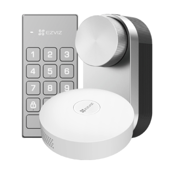 Kit incuietoare inteligenta cu hub pentru conexiune internet inclus si scenarii smart - EZVIZ