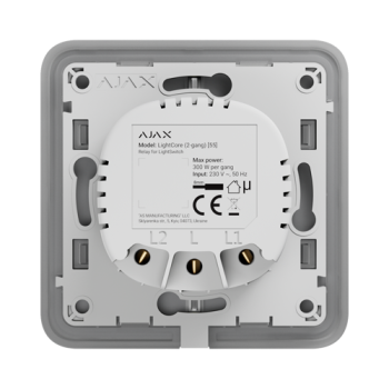 Modul intrerupator wireless LightCore, dublu - AJAX Modul intrerupator wireless LightCore, dublu - AJAX