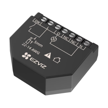 Releu inteligent Wi-Fi pentru aplicatii Smart Home EZVIZ, 1 canal 250Vc.a. max. 16A Releu inteligent Wi-Fi pentru aplicatii Smart Home EZVIZ, 1 canal 250Vc.a. max. 16A