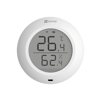 Senzor de temperatura si umiditate Smart Home EZVIZ, afisaj 1.8 inch, comunicare Wireless ZigBee Senzor de temperatura si umiditate Smart Home EZVIZ, afisaj 1.8 inch, comunicare Wireless ZigBee