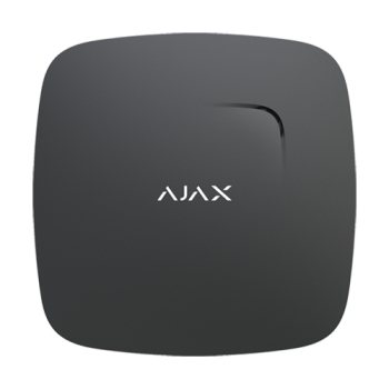 Detector de fum, temperatura si CO, wireless, negru - AJAX